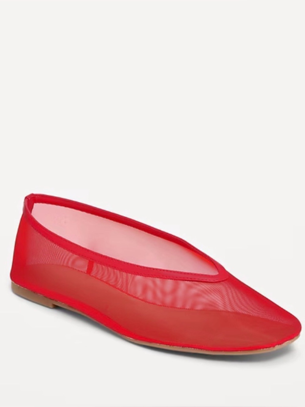 Old navy red mesh flats 9